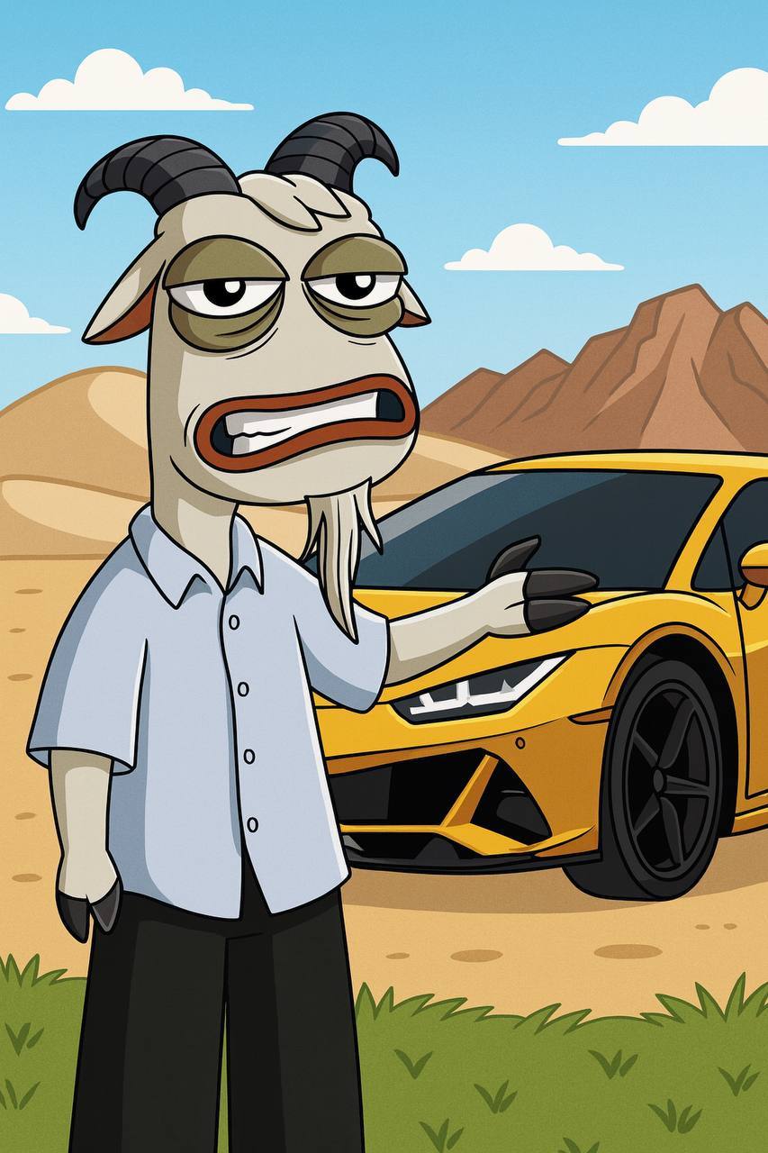 Yago with sports car
